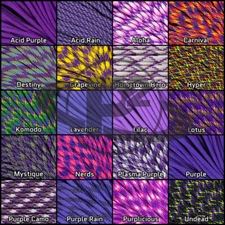 550 Type III 7 Strand Mil-Spec Commercial Paracord Purple Color 10' 25' 50' 100'