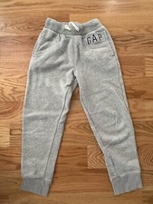 GAP Kids Boys Joggers Fleece Grey Comfort Sweatpants Size L