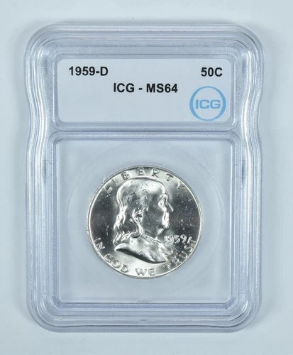 1959-D Franklin Half Dollar MS64 ICG *2248
