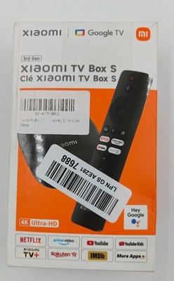 Xiaomi TV Box S 3rd Gen 4K UHD Google 32GB Memory Dolby Vision Atmos WiFi 6 HDMI