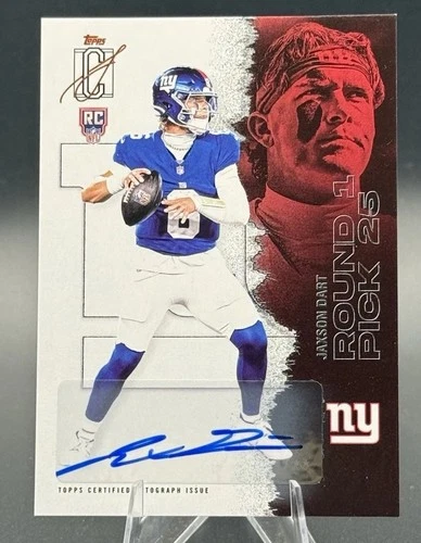 2025 Topps Signature Jaxson Dart Rookie Class Autographs (RAW)