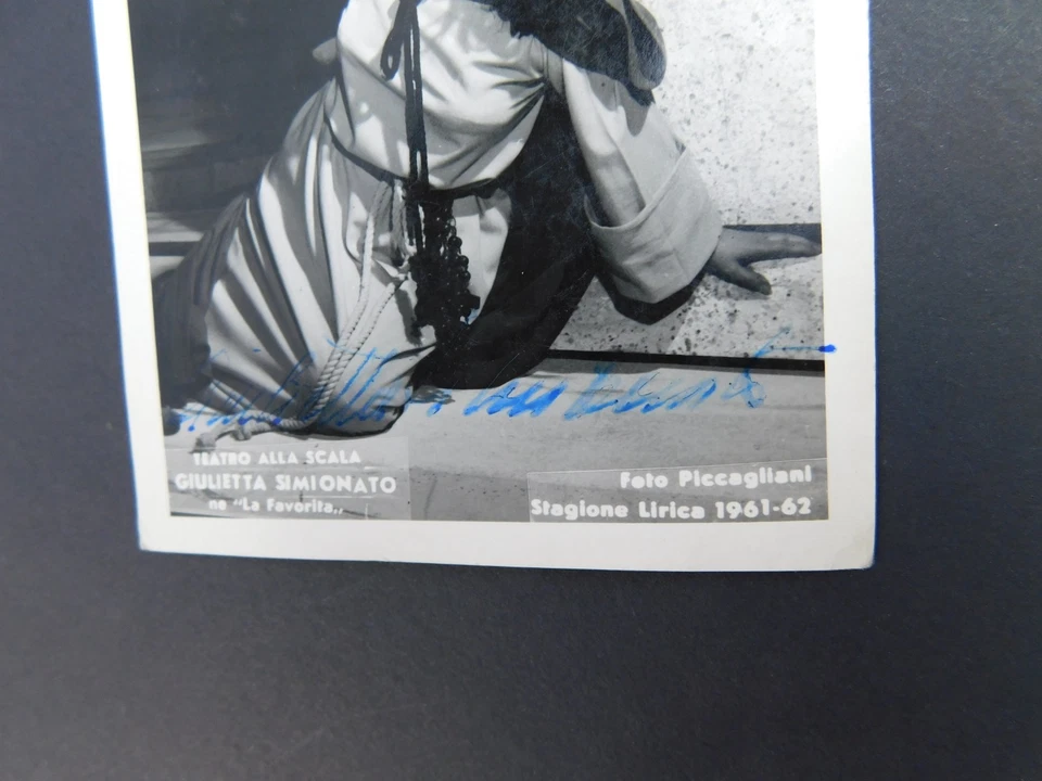 Giulietta Simionato Autogramm ca. 1961 signiertes Foto Oper Sängerin Mezzosopran - Bild 3 von 4