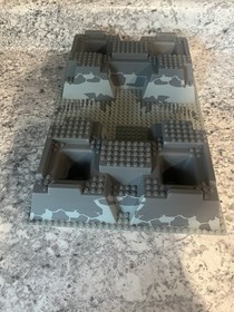 LEGO 4990 Gray Raised Baseplate Rock Raiders HQ 15x10in Castle 30271px3 Base