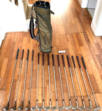 Mens McGhie Vintage Full Golf Clubs Set 14 Irons And Woods Right Handed + Bag
