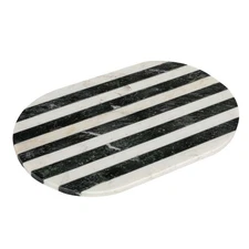 Black & White Striped Marble Cutting Board