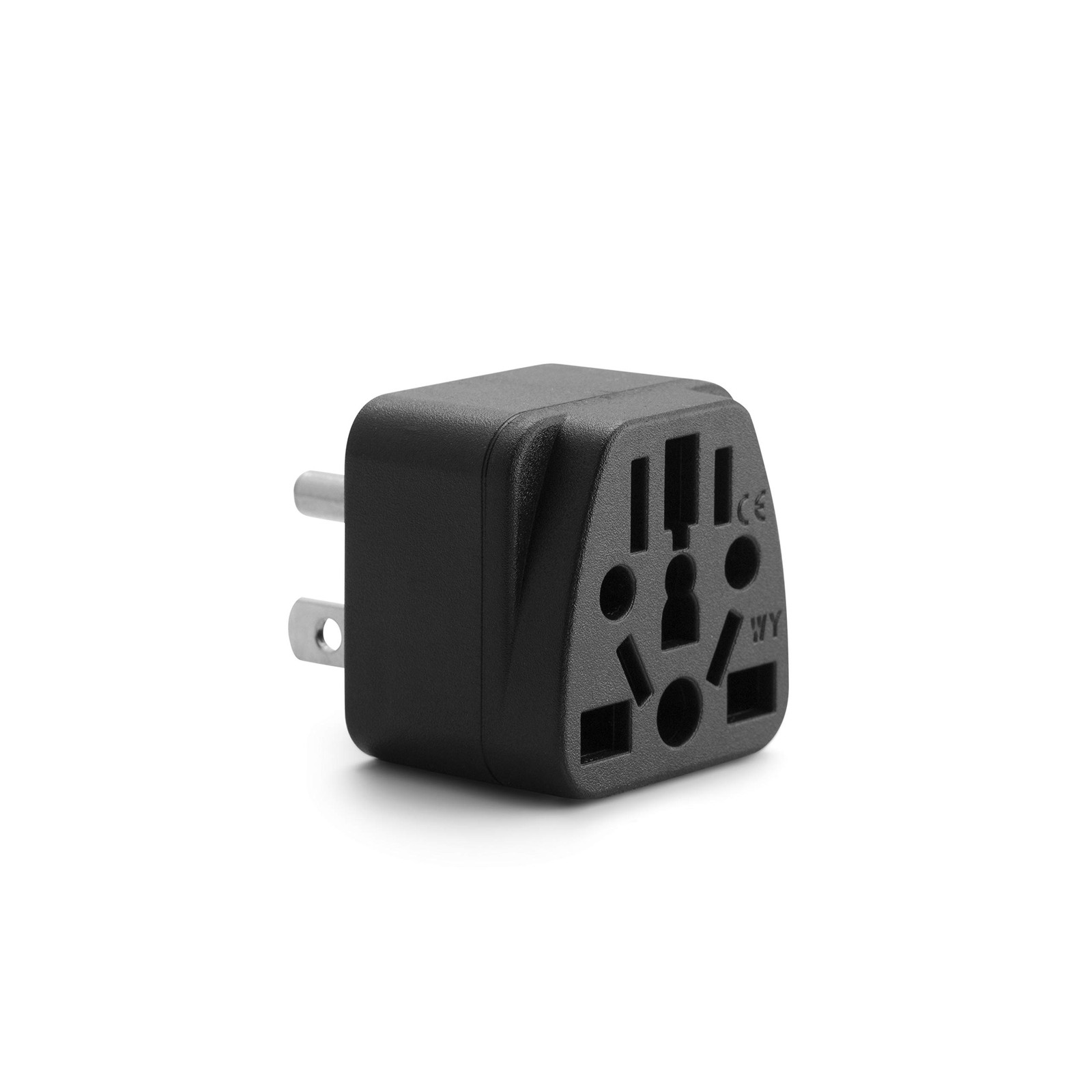 US Travel Plug Adapter, EU,AU,UK,NZ,CN to USA (Type B), Grounded 3 Prong USA