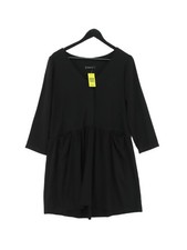 Mango A-Line Midi Dress M in Black