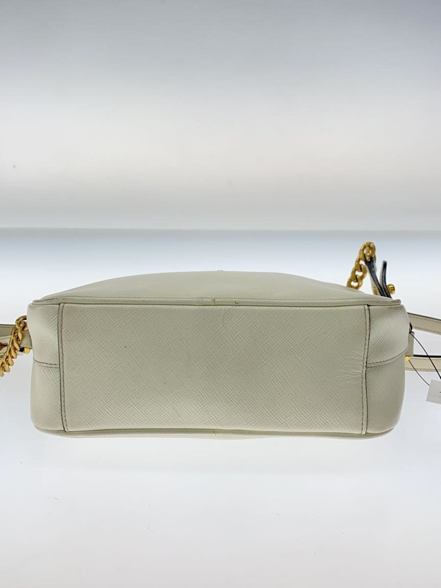 PRADA Shoulder Bag Leather WHT 1BH149 thumbnail 4