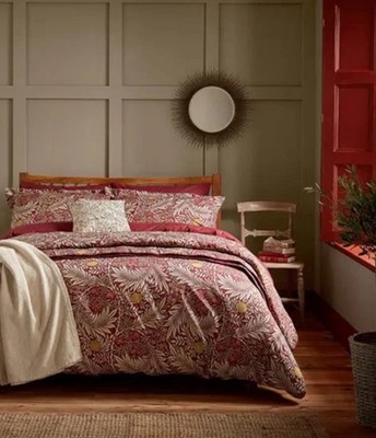 Morris & Co Larkspur Bettwäscheset Einheitsgröße purpurrot