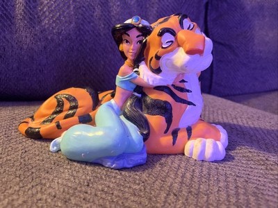 Disney Aladdin Jasmine And Rajah Bank Coin Plastic PVC Vintage