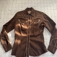Vintage 1940's/50's western shirt by Circle A western wear   Size: S / M