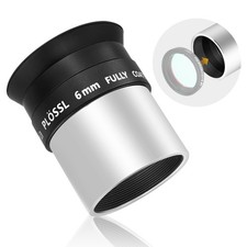 Telescope Eyepiece 6mm Plossl, 1.25 Inch Telescope Accessory Eyepiece Fully M...