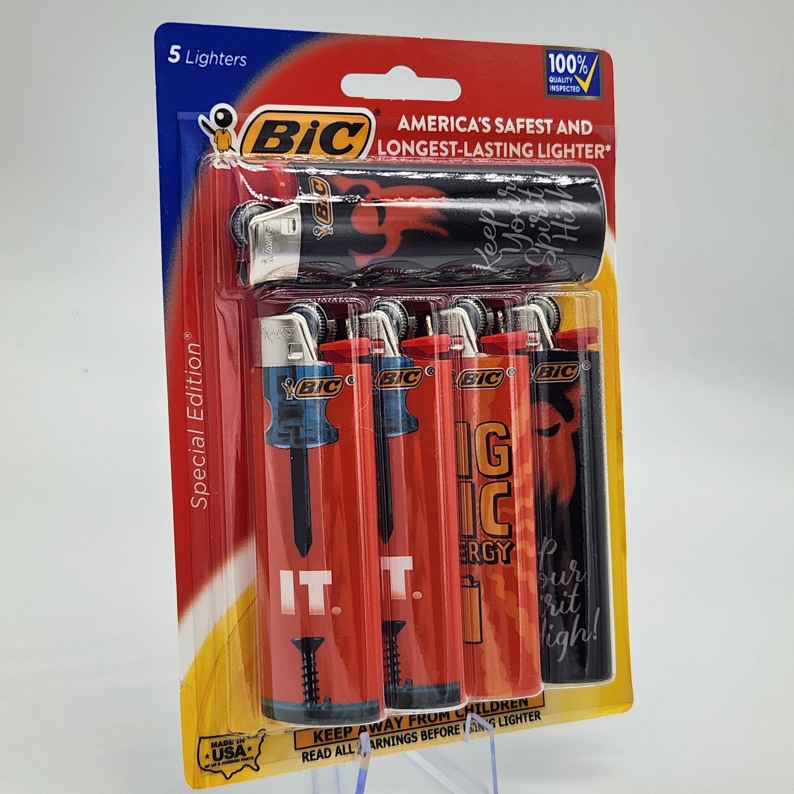 5 Pack Bic Special Edition Lighters, Gift, Cupcakes, Squirre
