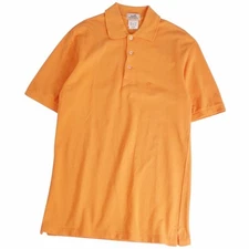 Hermes Shirts Polo Short Sleeve Kanoko H Logo Cotton Tops Mens XS Used MOLO-0