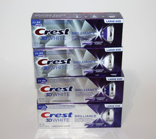 LOT 4 CREST 3D WHITE BRILLIANCE LUMINOUS PURPLE TOOTHPASTE 4.6 OZ EXP 7/2028