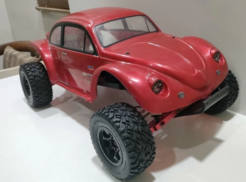 Traxxas Slash 2wd Proline Beetle 1/10 Short Course Truck Metal Red Castle Arrma - Image 2 of 4