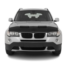 Haubenbra Steinschlagschutz Bonnet Bra für BMW X1 E83 2003-2010 Schwarz Halb