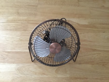 Twitfish Vintage Art Deco USB Desk Fan