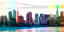 Quadro New York City Stampa su Mdf o Tela Pannello Arredo Casa
