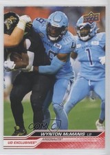 2024 Upper Deck CFL Exclusives 1/100 Wynton McManis #78 0s1c