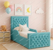 Plush Velvet Kids bed 2ft6 small single  3ft single  and 4ft small double