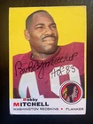 Bobby Mitchell Autographed 1969 Topps Football Card #114 Washington Hall of Fame