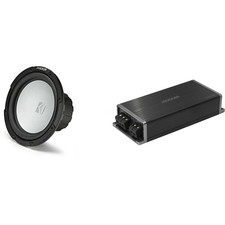 Kicker Marine KPX500.1 Powersports Amp  10" Free Air 4 Ohm Subwoofer Audio U...