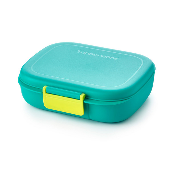 Tupperware 1-2-3 Lunchbox Brotdose Brotbox Brotzeit Mit Unterteilung Lunchdose-image