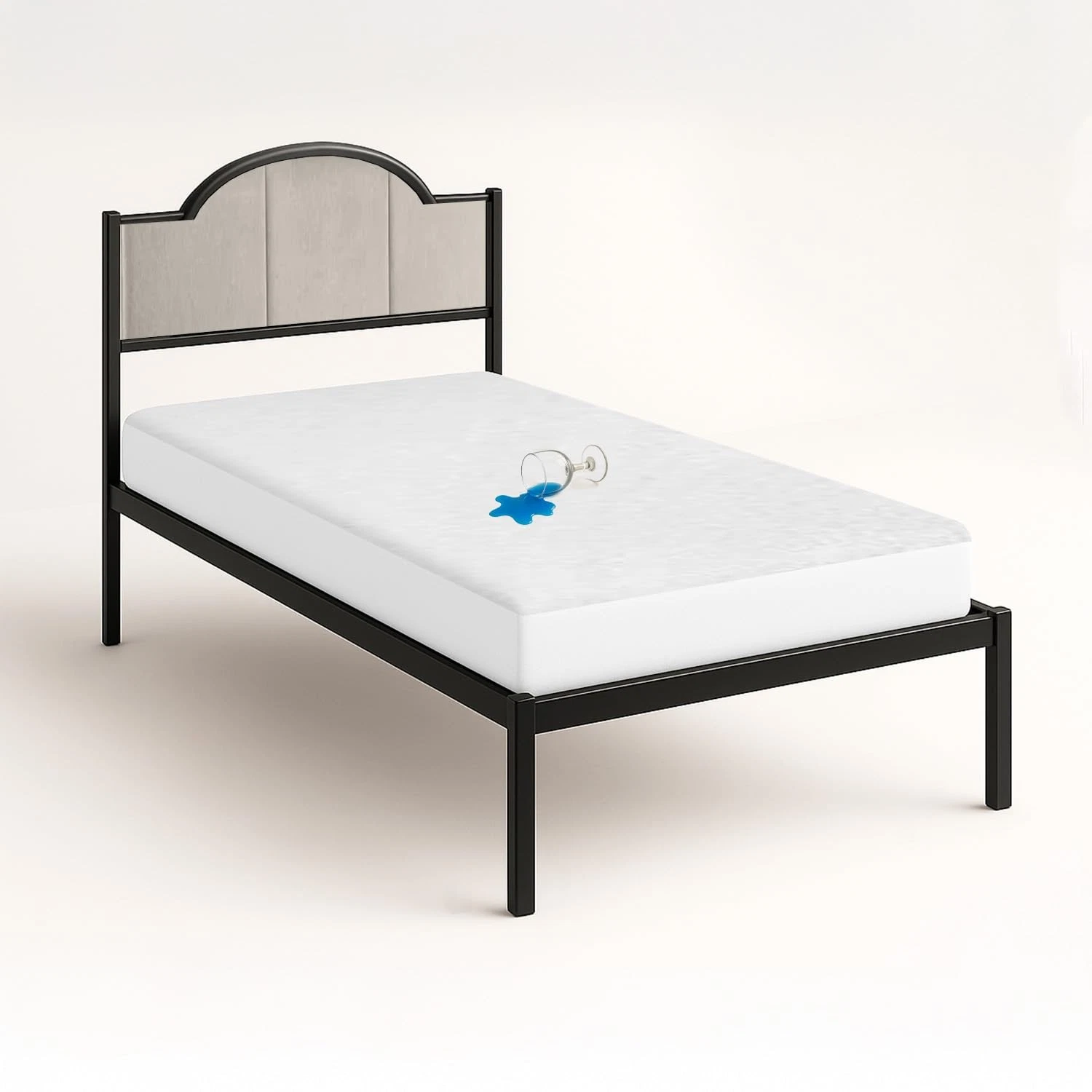 SGI bedding Waterproof RV Bunk Cot Bed 42X80" Truck Sleeper, 01 - White