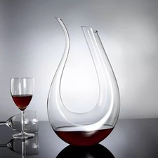 Weindekanter 1,5 Liter, Glas, U-Form, NEU