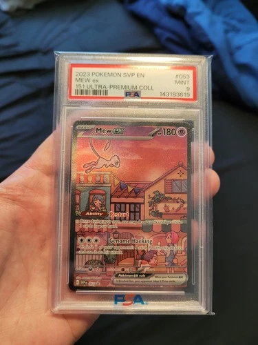 2023 POKEMON SVP EN-SV BLACK STAR PROMO 151 ULTRA-PREM COLL #053 MEW EX PSA 9💥