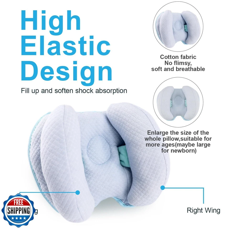 KAKIBLIN Baby Head Neck Support Pillow, 2 in 1 Banana Neck Pillow for Baby, B - Image 4 of 4