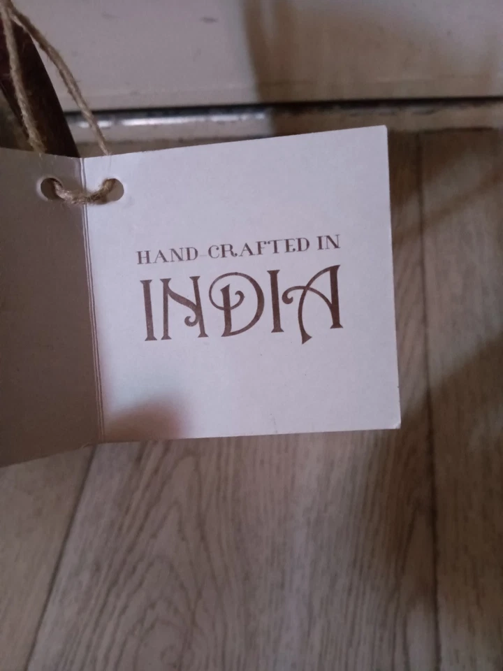 RF Home Fashion Rustic Wrought Metal & smokey rippled Glass Vase Hand Crafted - Image 4 of 4