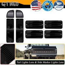 Set Tail Light Lens Backup Side Marker Kit For 1968-1972 Chevy GMC Pick Up Truck