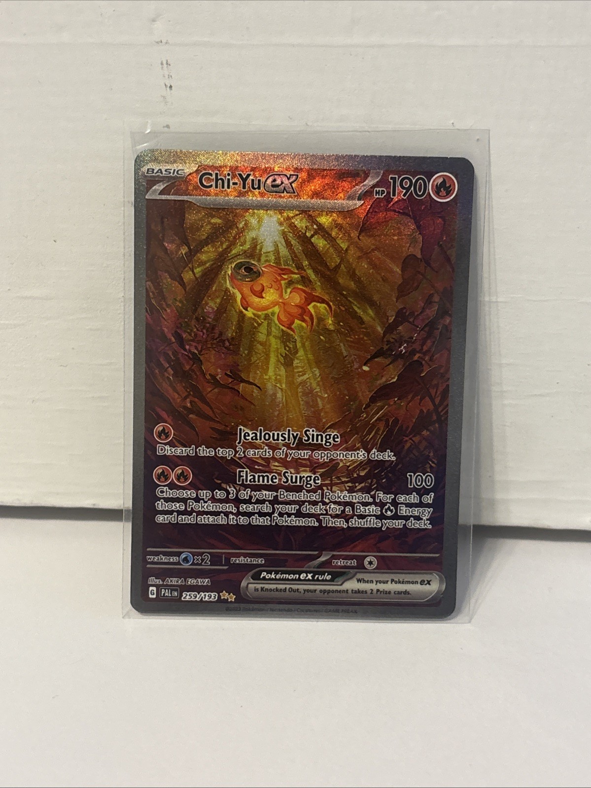 Pokemon Chi-Yu EX Paldea Evolved 259/193 Special Illustration Rare Holo Mint/NM