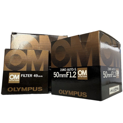 [ALMOST UNUSED] Late Olympus OM System Zuiko Auto-S 50mm f1.2 Lens Japan