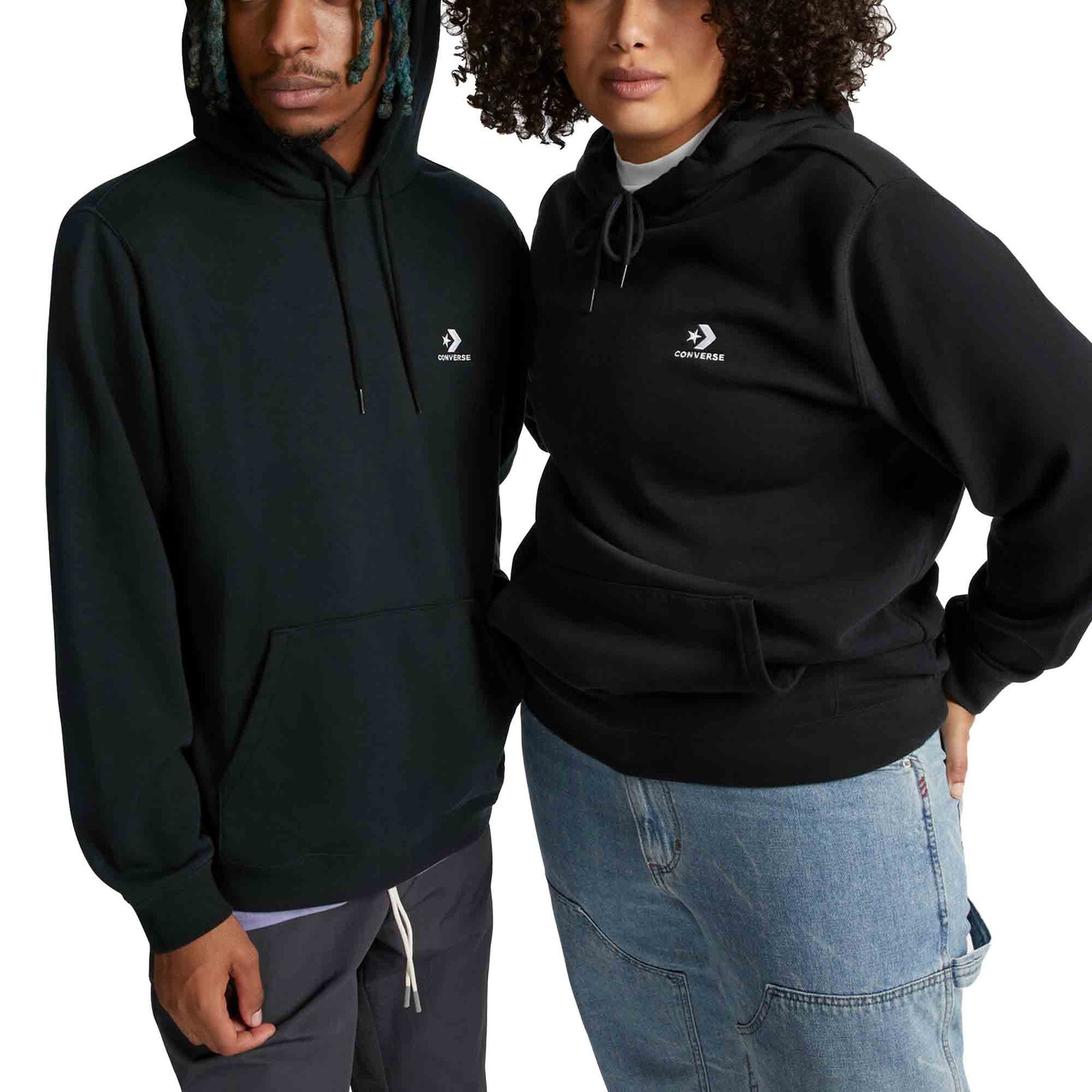 Кроссовки Converse Kapuzenpullover унисекс с вышитым звездным шевроном Schwarz 10490₽