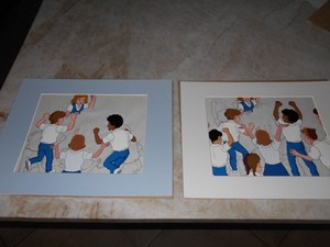 The Magic School Bus Cartoon Animation Production cels Qty 2  from Pilot episode