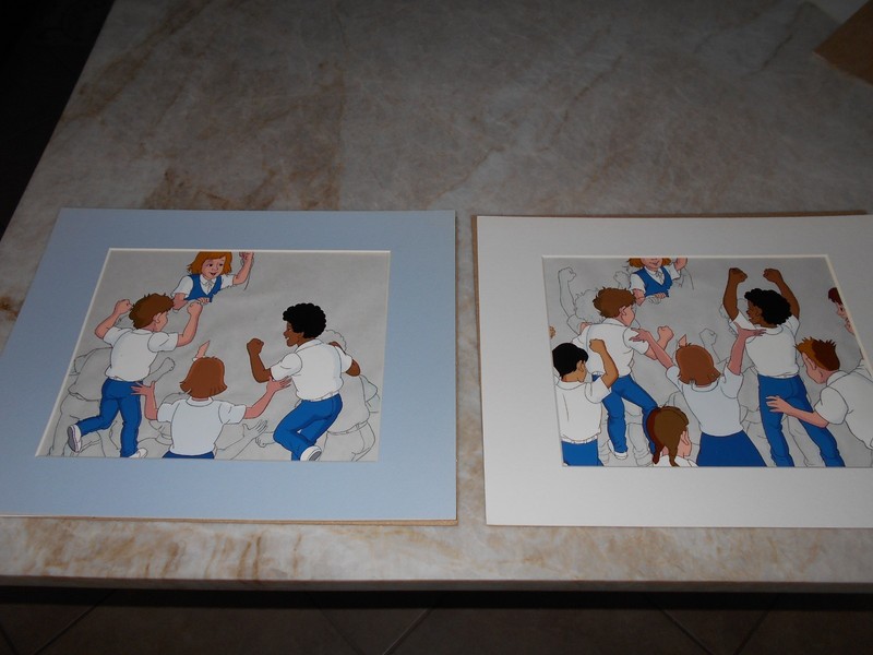 The Magic School Bus Cartoon Animation Production cels Qty 2  from Pilot episode
