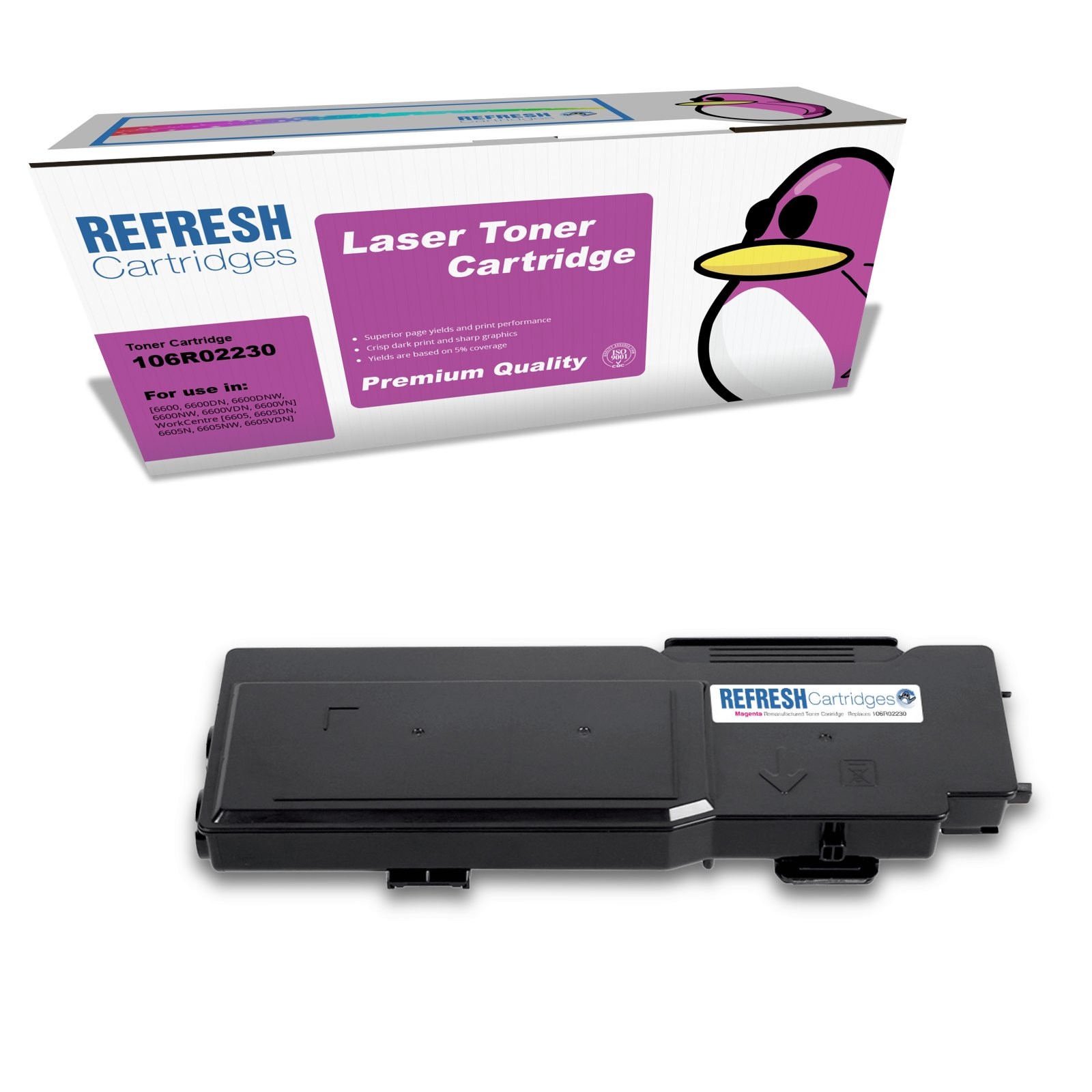 Refresh Cartridges Magenta 106R02230 Toner Compatible With Xerox Printers