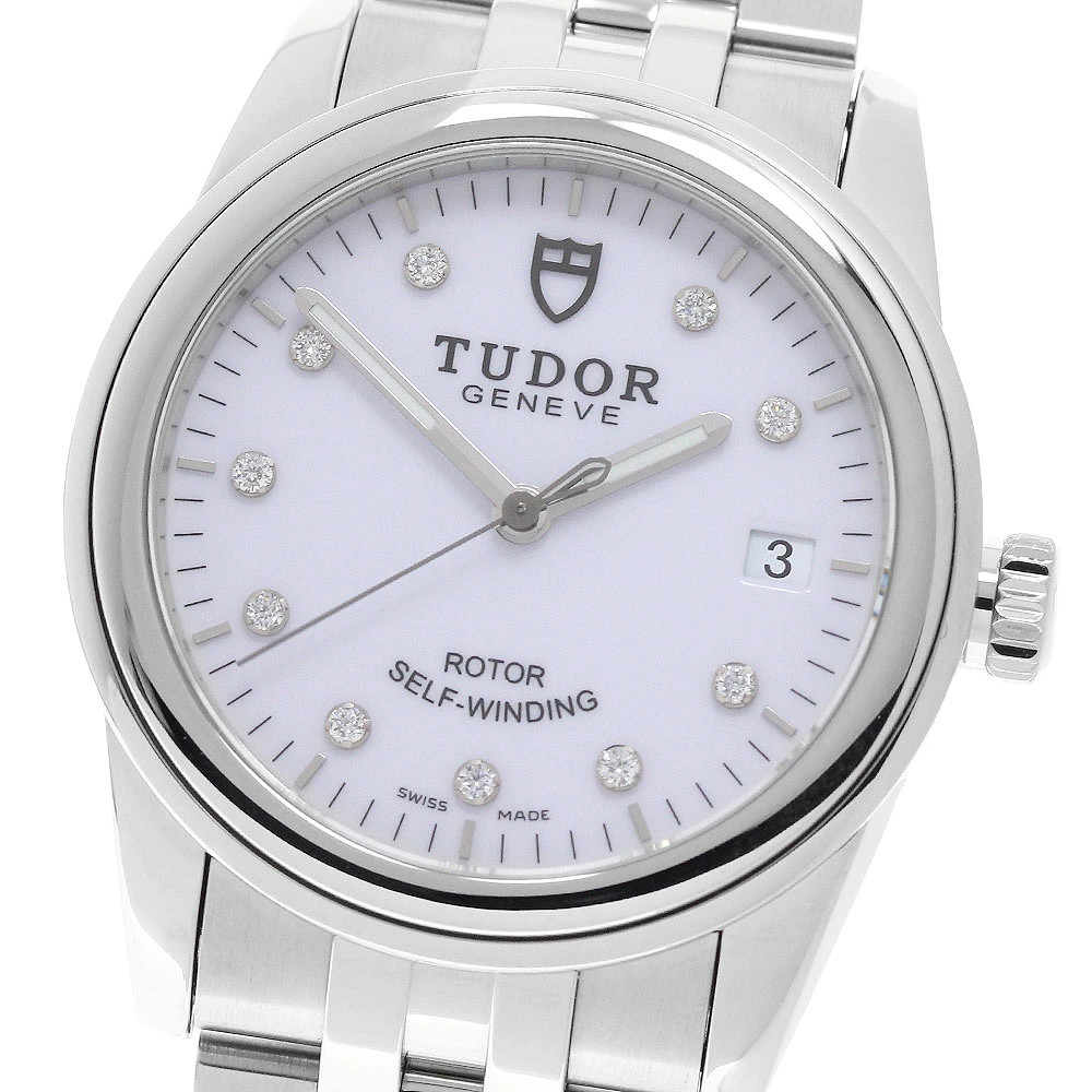 Tudor TUDOR 55000 Glamour Date 10P Diamond Automatic Men's Good condition 970967