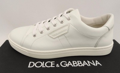 Dolce & Gabbana White Leather Sneakers Trainers UK6.5 EU40.5 New