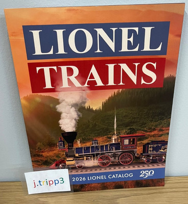 Lionel Trains 2026 Catalog Big Book O Gauge 172 Pages America 250 Brand-New