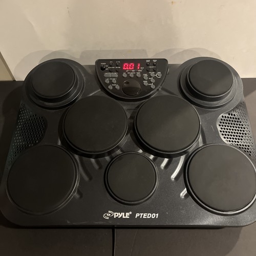 Pyle Portable Tabletop Drum Set 7 Pad Digital Kit Touch  PTED01 Missing Pedals