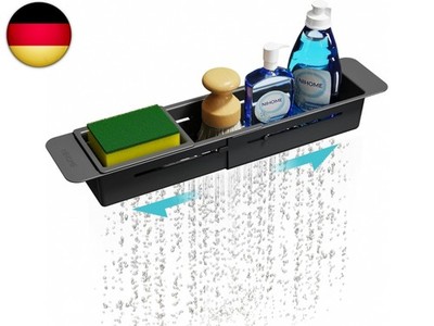 NiHome Ausziehbarer Spülbecken Organizer, teleskopischer Küchen Organizer mit r