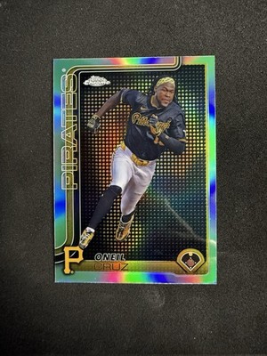 2025 Topps Chrome Oneil Cruz Light Board Logo SSP Case Hit Pirates Mint! #252