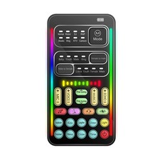 Portable 8-Mode Audio Effect Mobile Voice Changer Bluetooth Handheld Sound Card