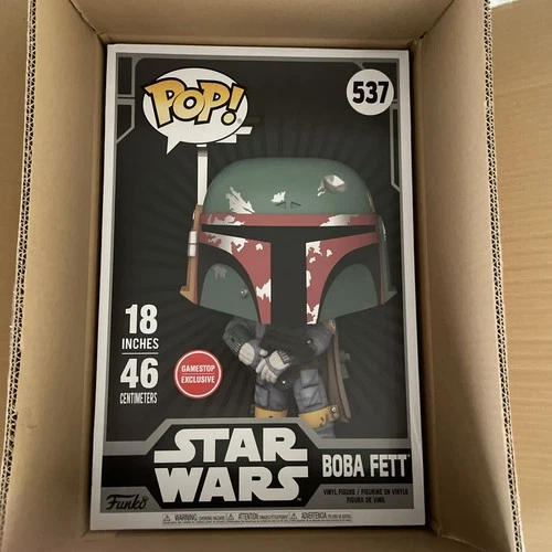 Funko Pop! Vinyl Mega 18 in: Star Wars - Boba Fett - GameStop (Exclusive) #537