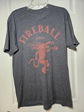 Fireball Whisky Graphic T-Shirt Liquor Bar Promo - Men's Size LT