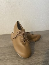 Women  s Theatricals Lace Up Tap Shoes Size 7 Nude/Tan